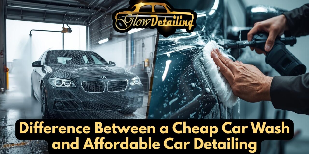 Difference Between a Cheap Car Wash and Affordable Car Detailing